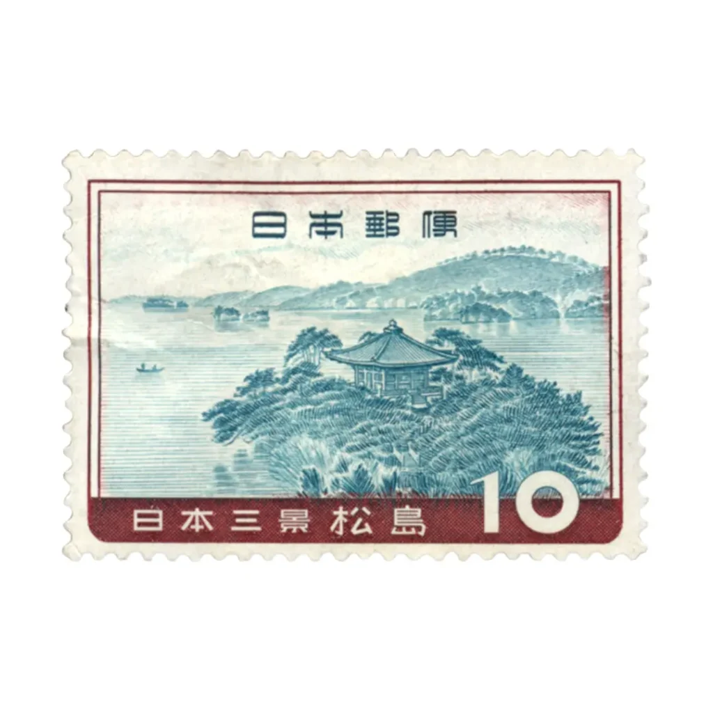 日本三景切手